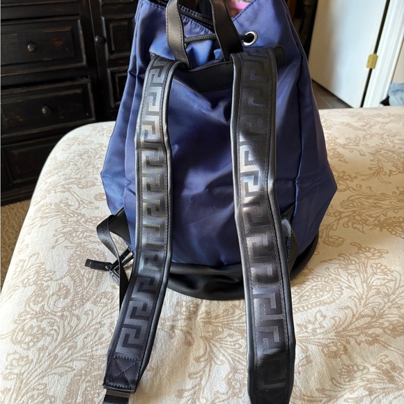 Versace Navy Drawstring Backpack - Picture 2 of 5